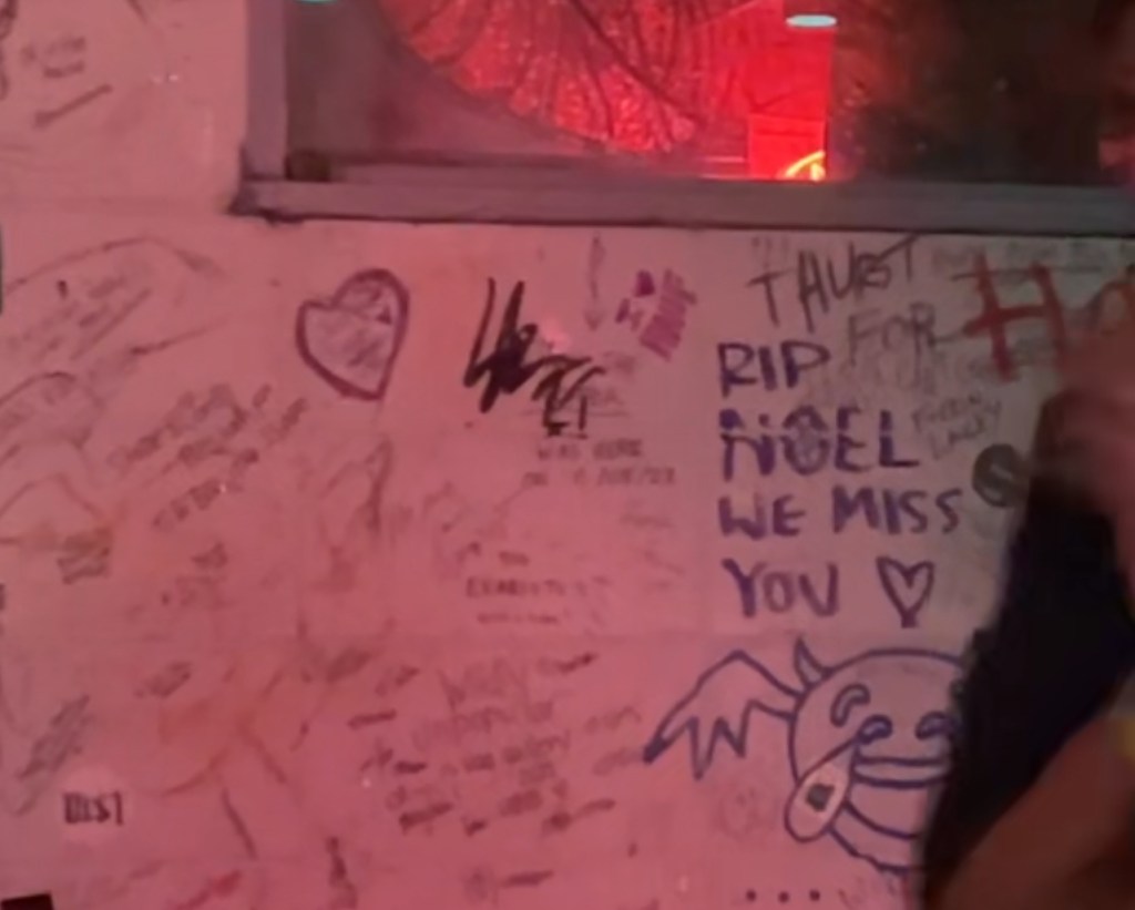 Image of a wall in the Haufbrau in Bozeman, Montana